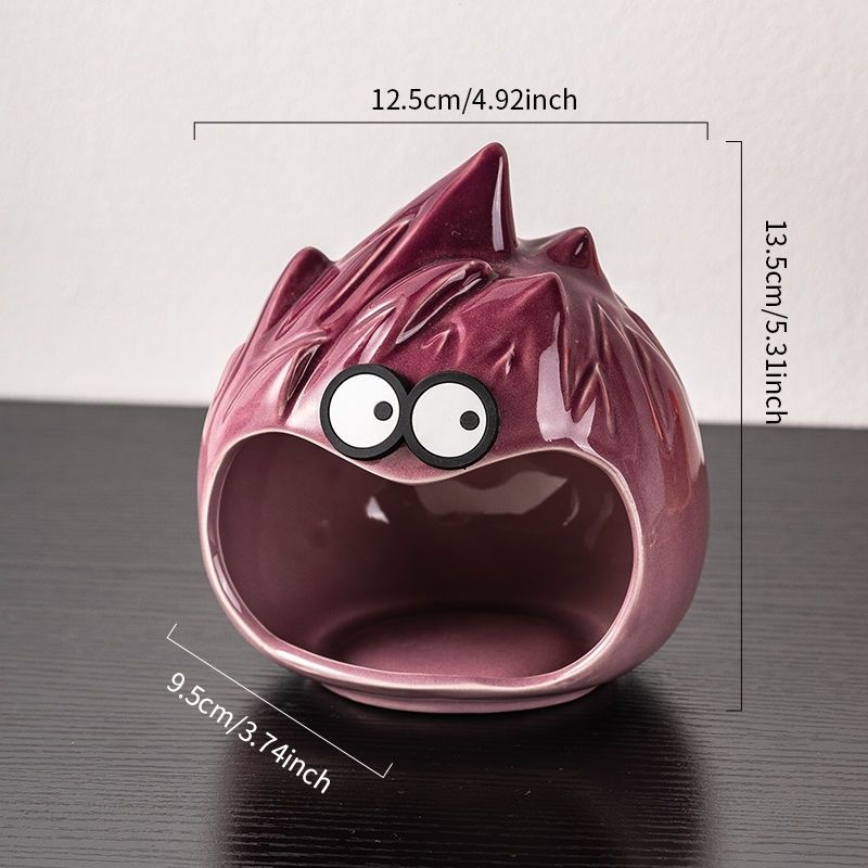 Calcifer Fire Demon Ceramic Storage, Cute Anime Home Decor Ornament